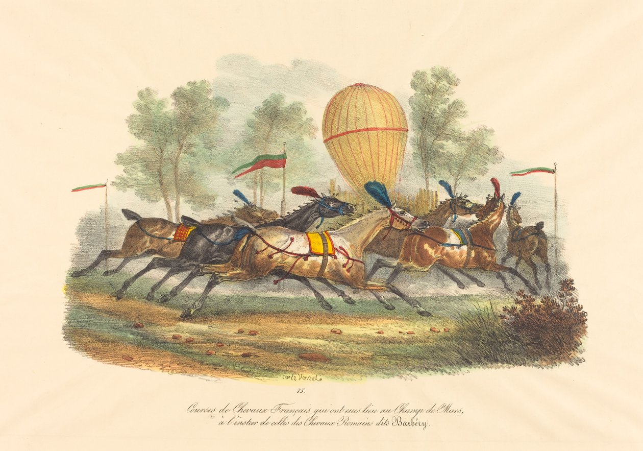 Caballos de Carrera Franceses de Carle Vernet
