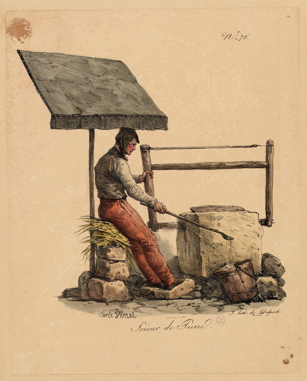 El cantero de Les Cris de Paris de Carle Vernet