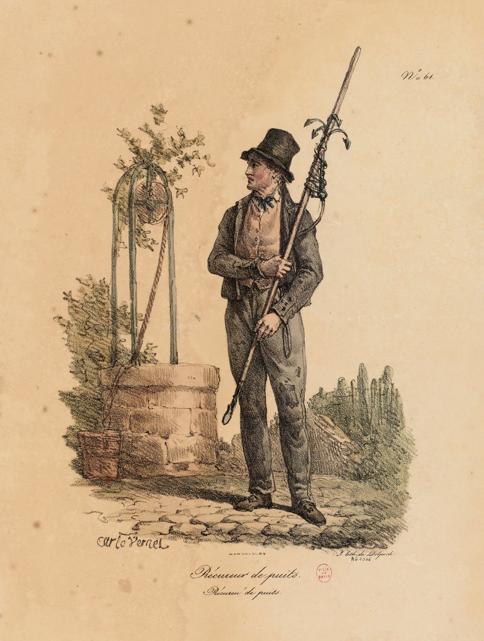 El limpiador de pozos de "Les Cris de Paris". de Carle Vernet