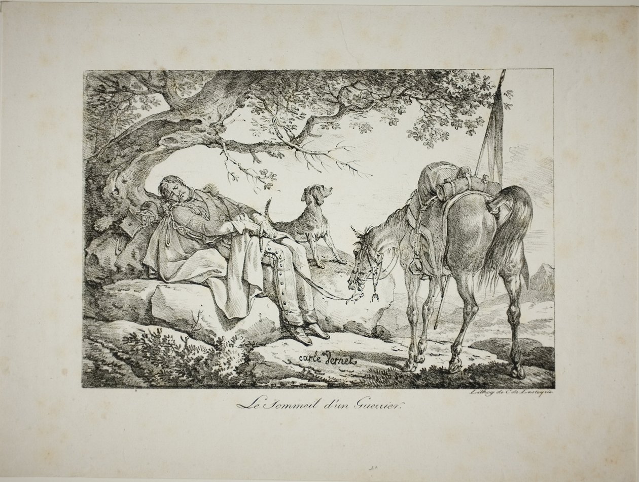 Guerrero durmiendo de Carle Vernet