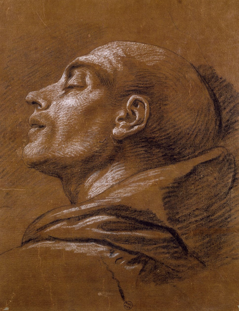 Estudio, dibujo a sanguina de Carle van Loo