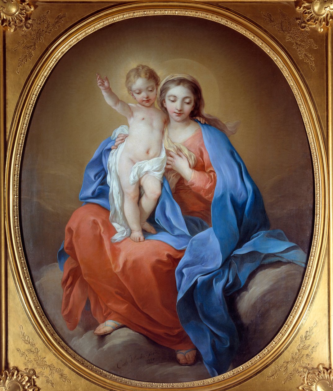 La Virgen y el Niño Jesús de Carle van Loo