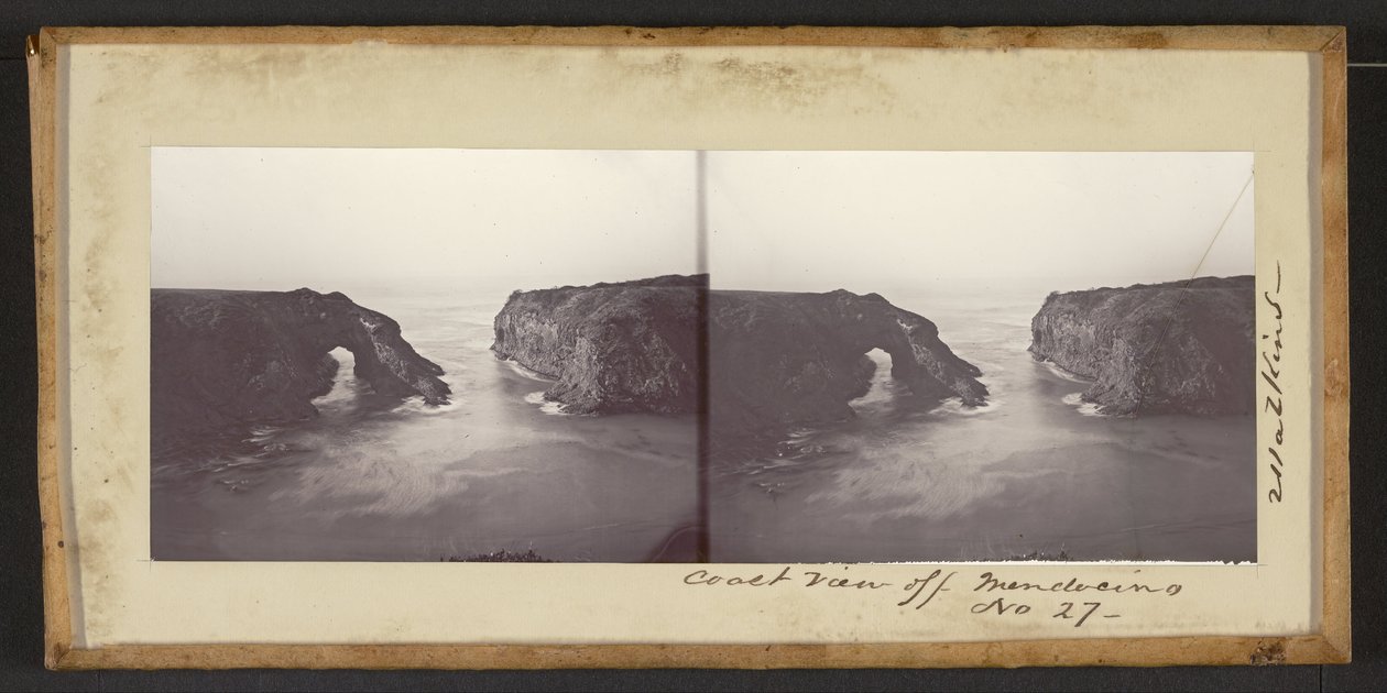 Vista de la Costa frente a Mendocino de Carleton E. Watkins