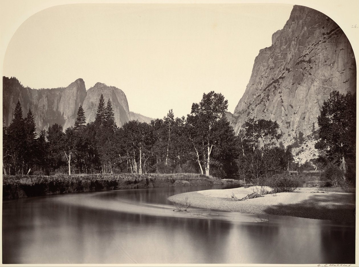 Vista desde Camp Grove, Yosemite de Carleton E. Watkins