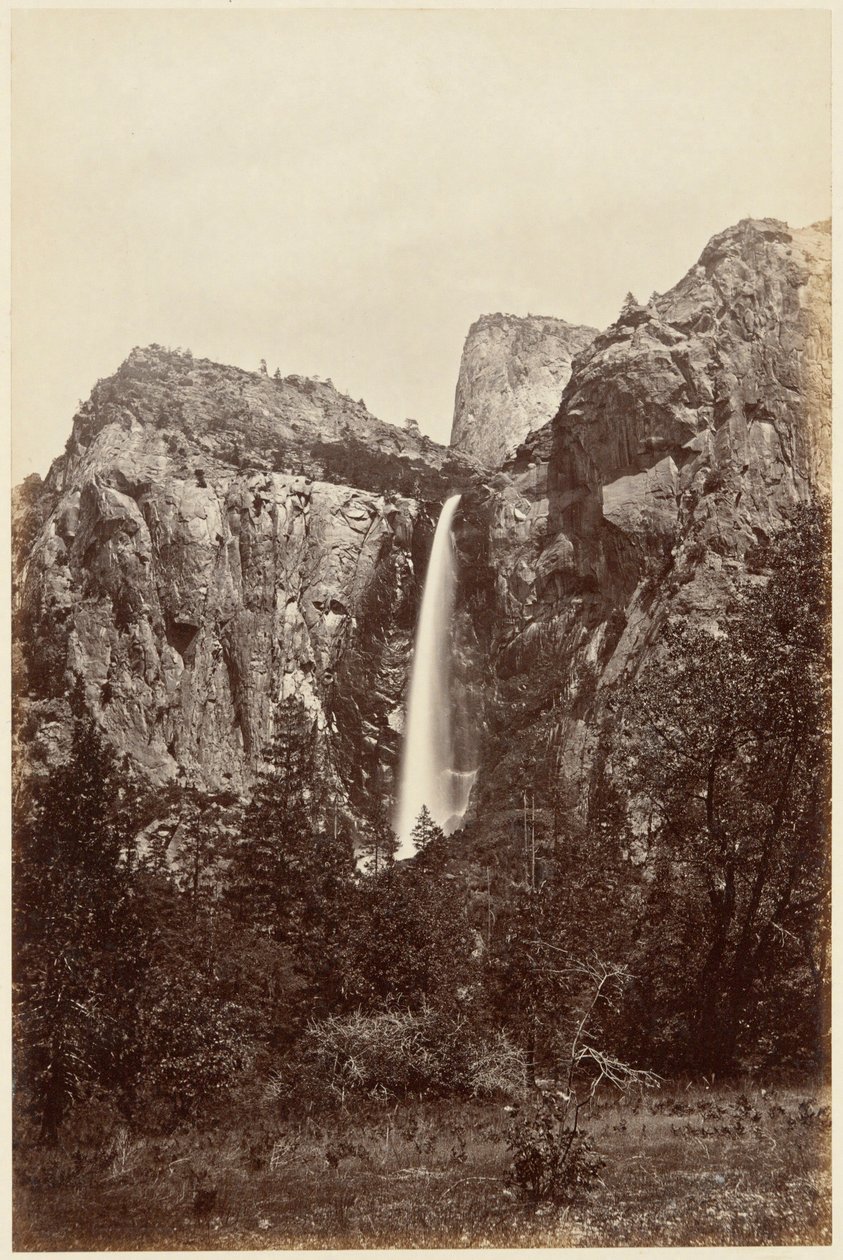 Álbum de fotos de Bridal Veil Fall desde California de Carleton E. Watkins