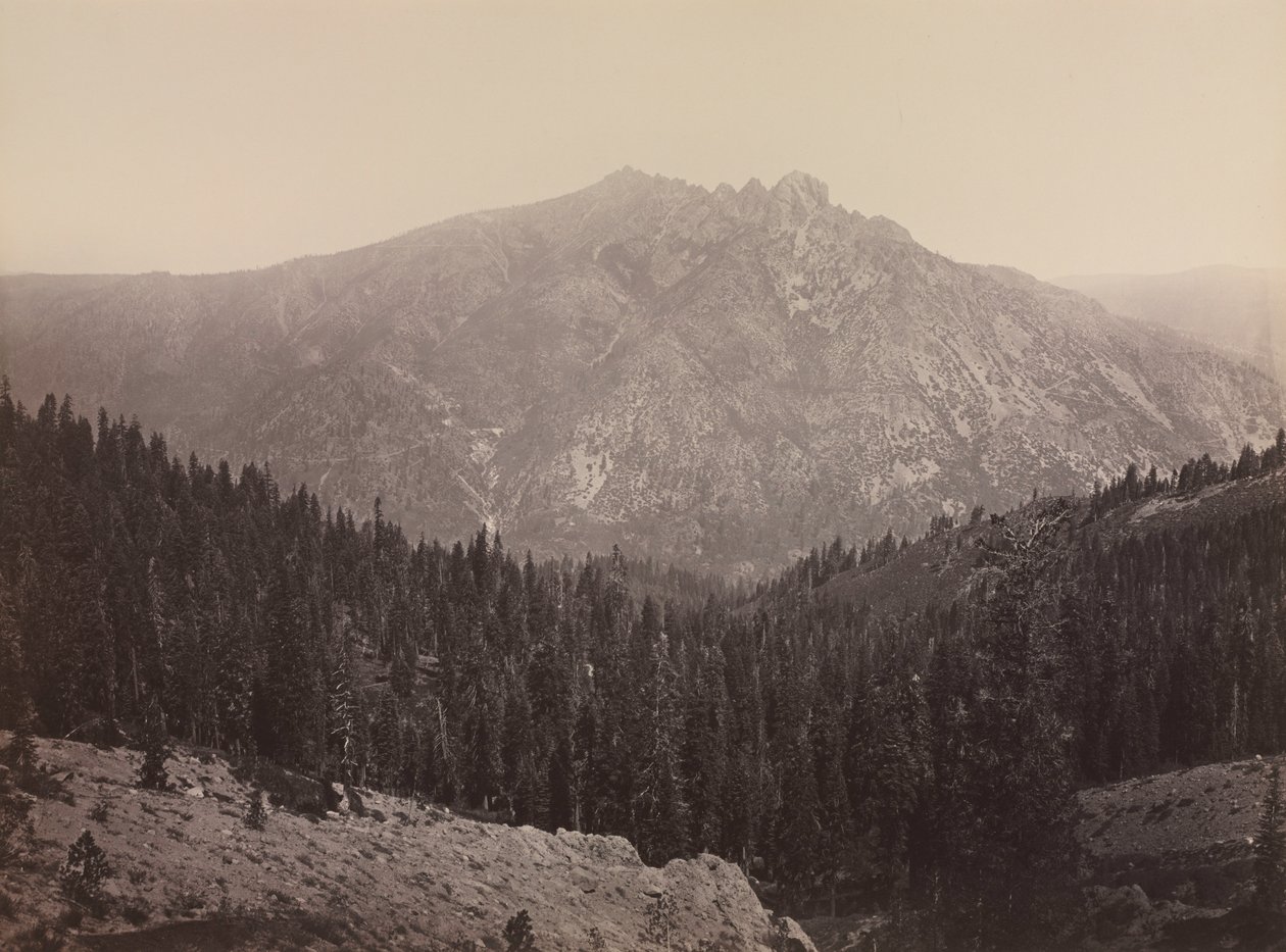 Davoncastle Butte, Sierra Nevada, c. 1866-1870 de Carleton E. Watkins