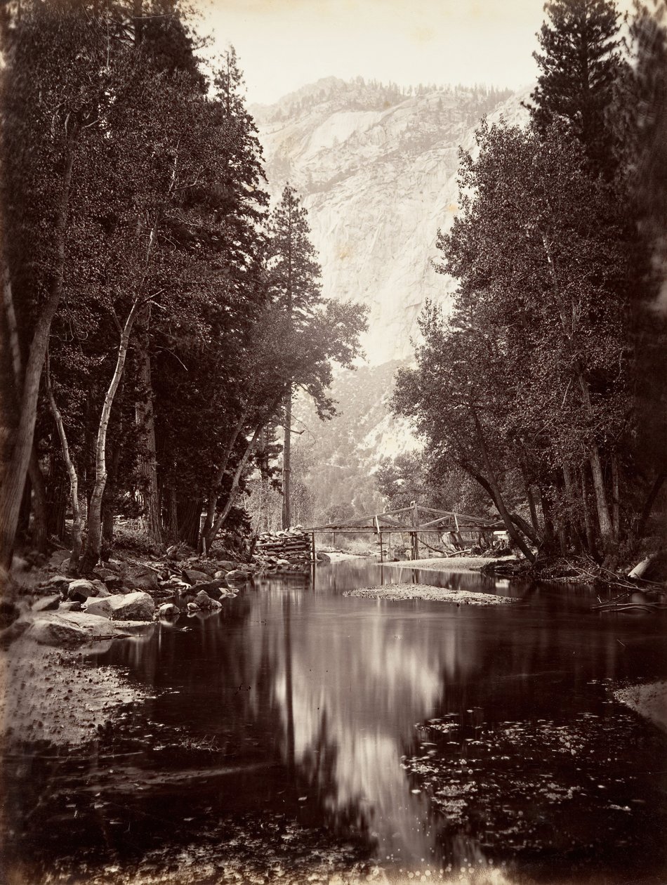 Eagle Point, 4,000 pies, Yosemite, ca. 1872, impreso ca. 1876 de Carleton E. Watkins.