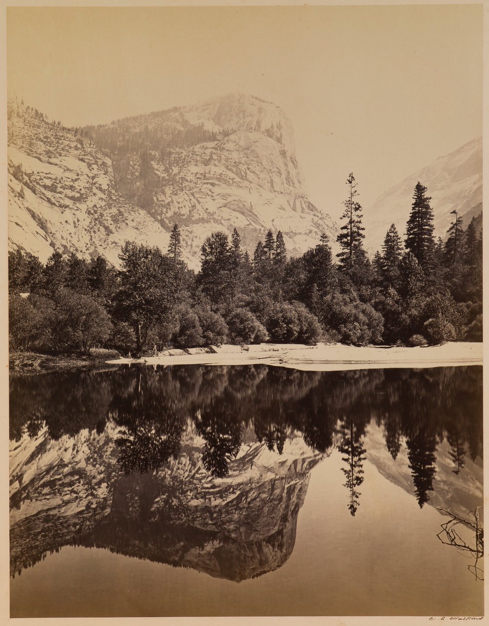 Reflejo del lago de Carleton E. Watkins