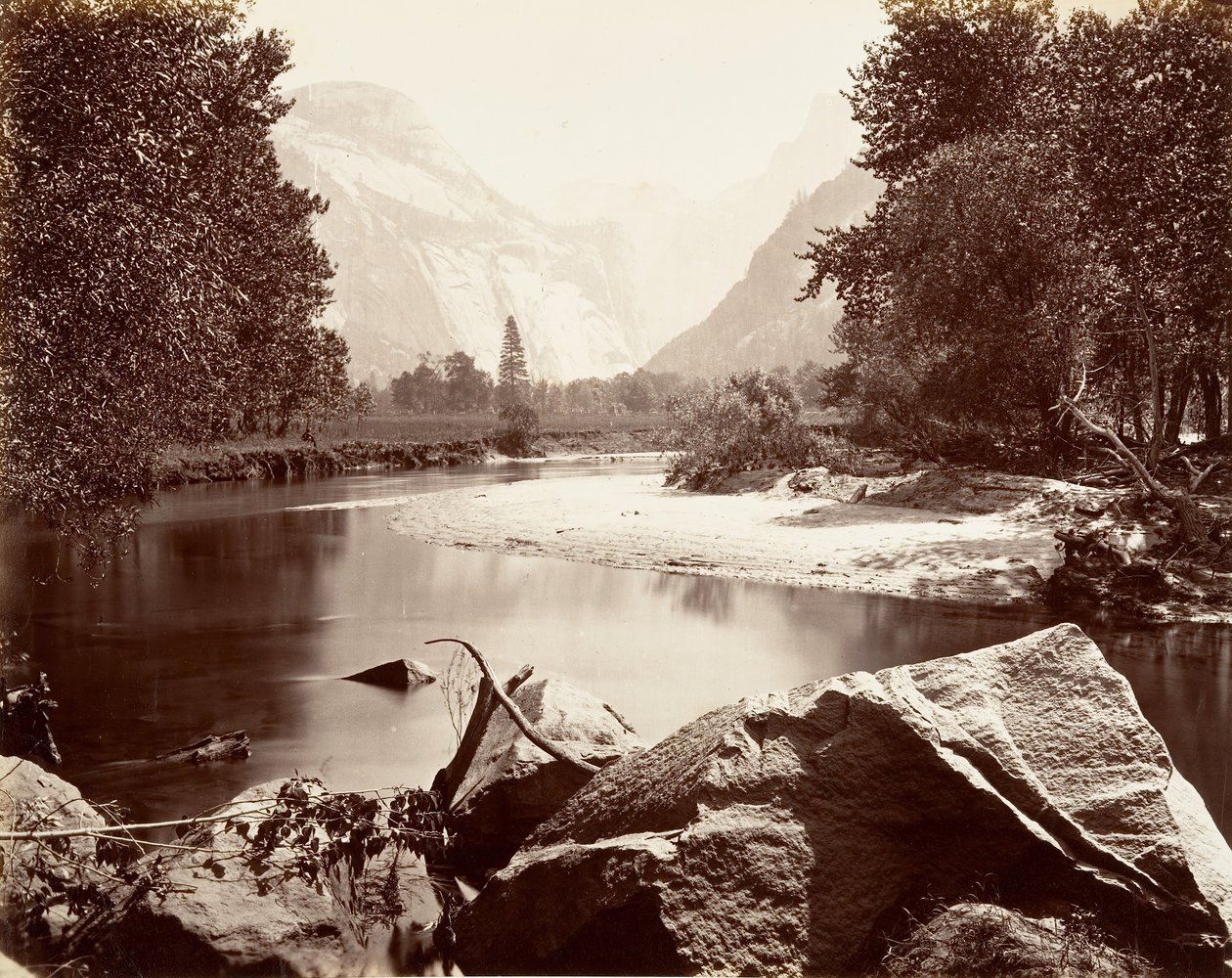 Las cúpulas, Yosemite, ca. 1872, impreso ca. 1876 de Carleton E. Watkins.