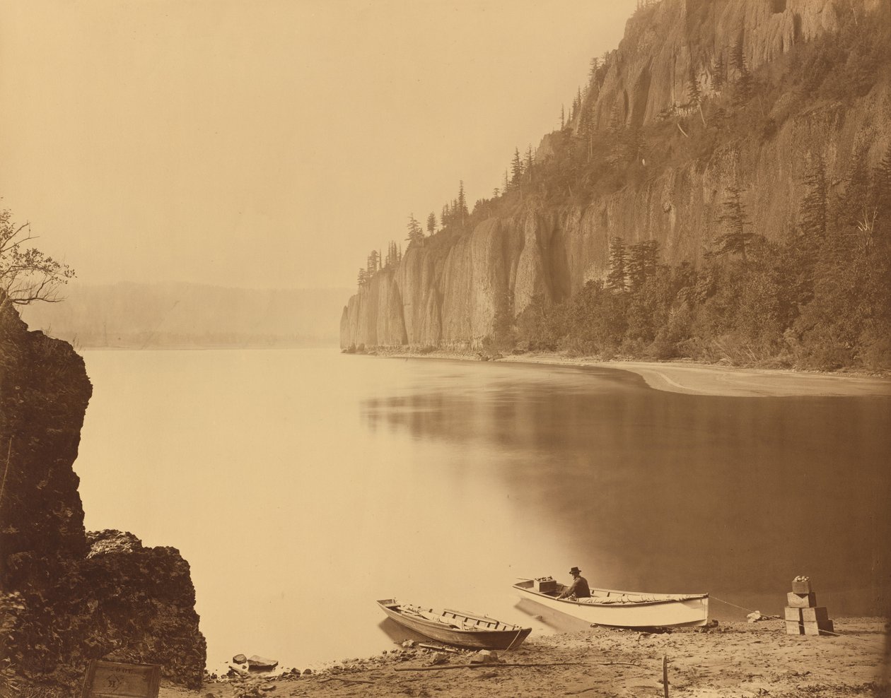 Cabo de Hornos, río Columbia, 1867 de Carleton Emmons Watkins