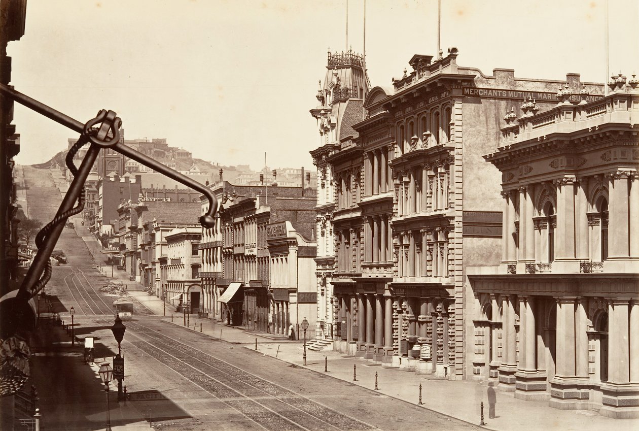 Lado norte de la calle California de Carleton Emmons Watkins