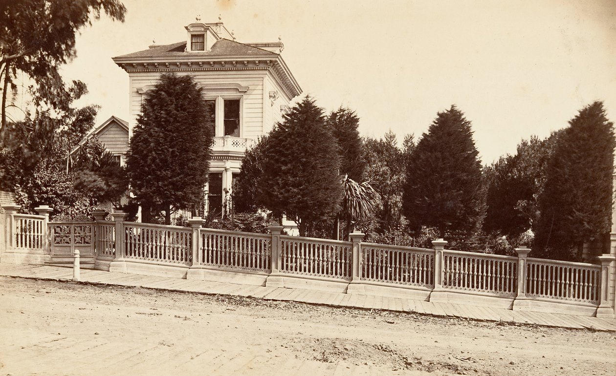 Residencia de Charles Bernard. 312 Oak Street, San Francisco, California, ca. 1876 de Carleton Emmons Watkins