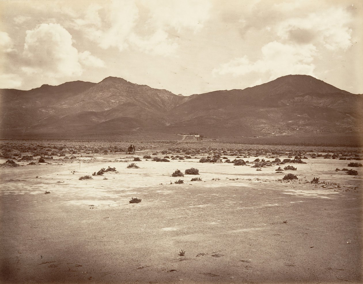 Vista del camino al túnel Sutro, 1875, impreso ca. 1876 de Carleton Emmons Watkins