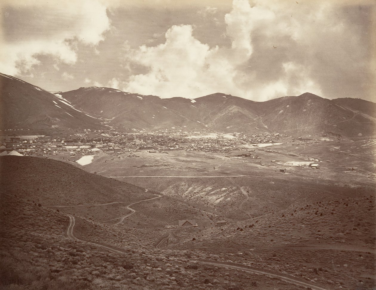 Virginia City, 1875, impreso ca. 1876 de Carleton Emmons Watkins