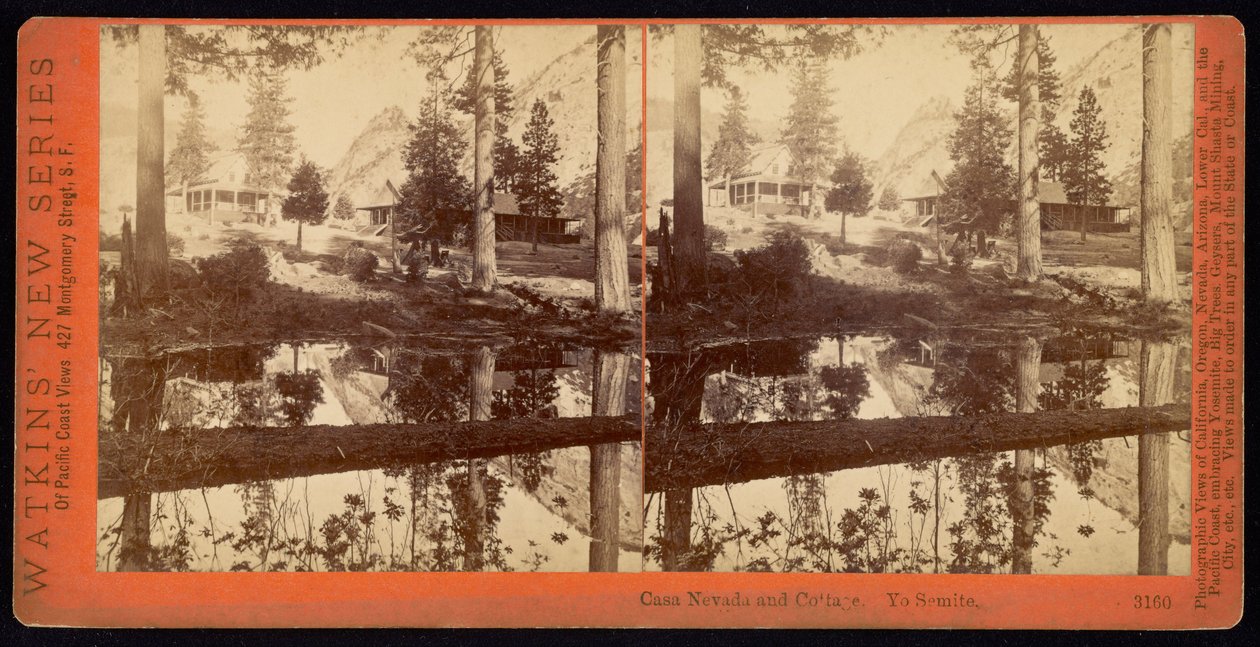 Casa Nevada y Cabaña. Yosemite de Carleton Watkins