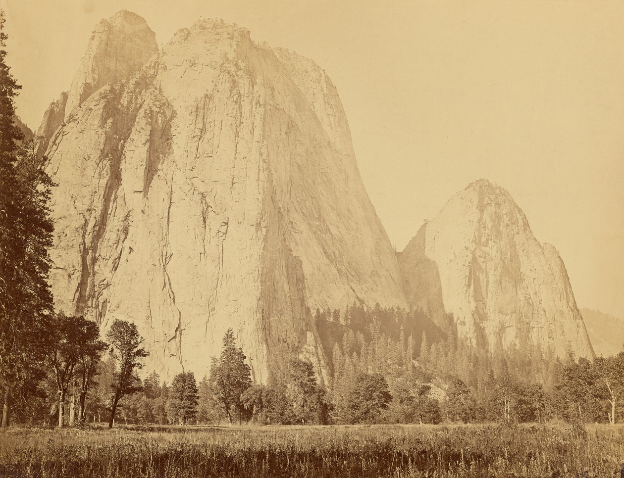 [Cathedral Rocks, 2600 pies de altura] de Carleton Watkins