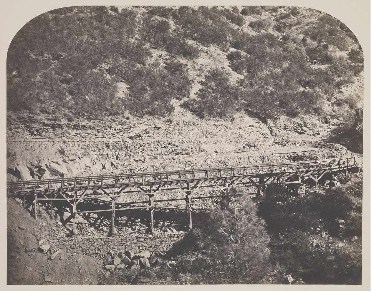 Puente del Ferrocarril, Cabo Horn, Condado de Mariposa de Carleton Watkins