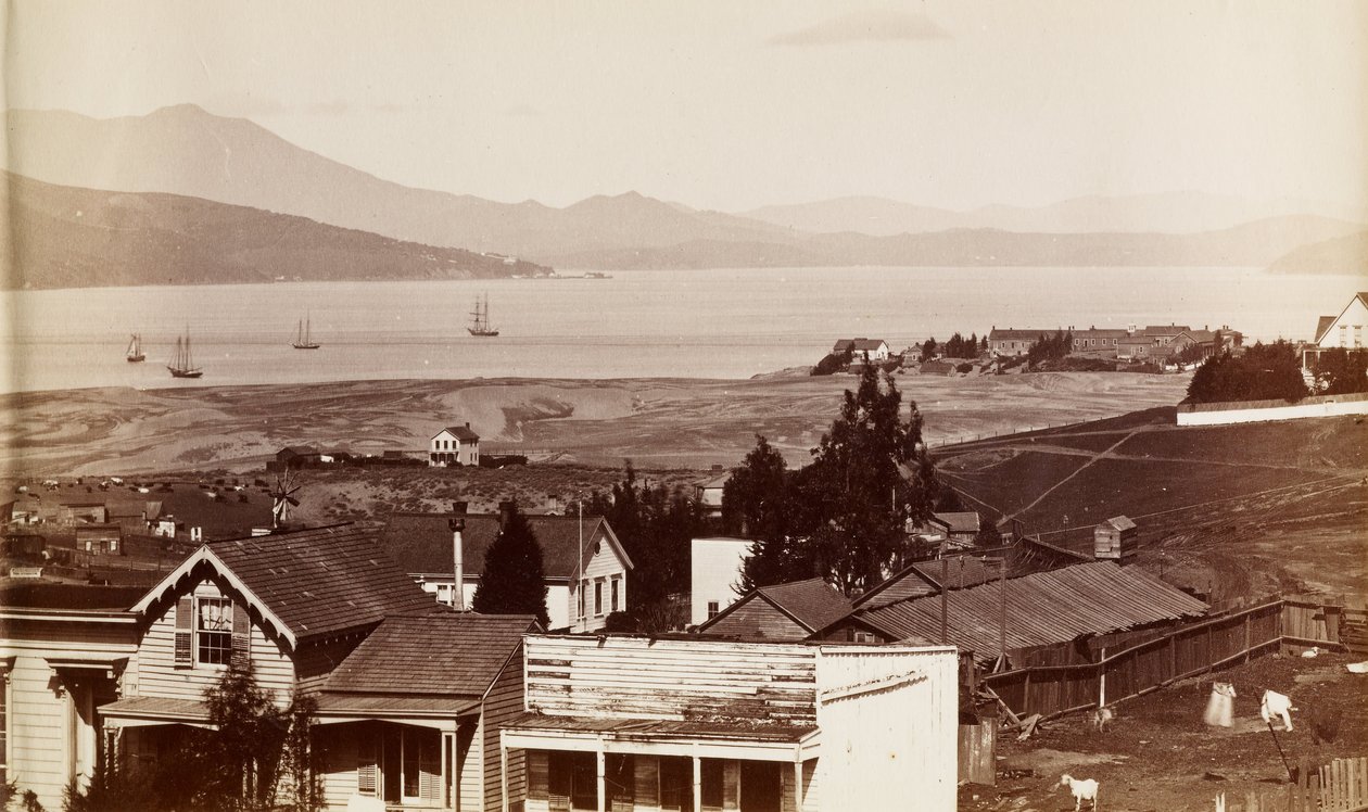 Sausalito, Tamalpais y la Bahía de Richardson desde San Francisco de Carleton Watkins