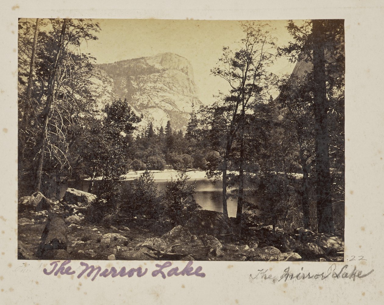 El Lago, Valle de Yosemite, Condado de Mariposa, CAL. (nº 1028) de Carleton Watkins