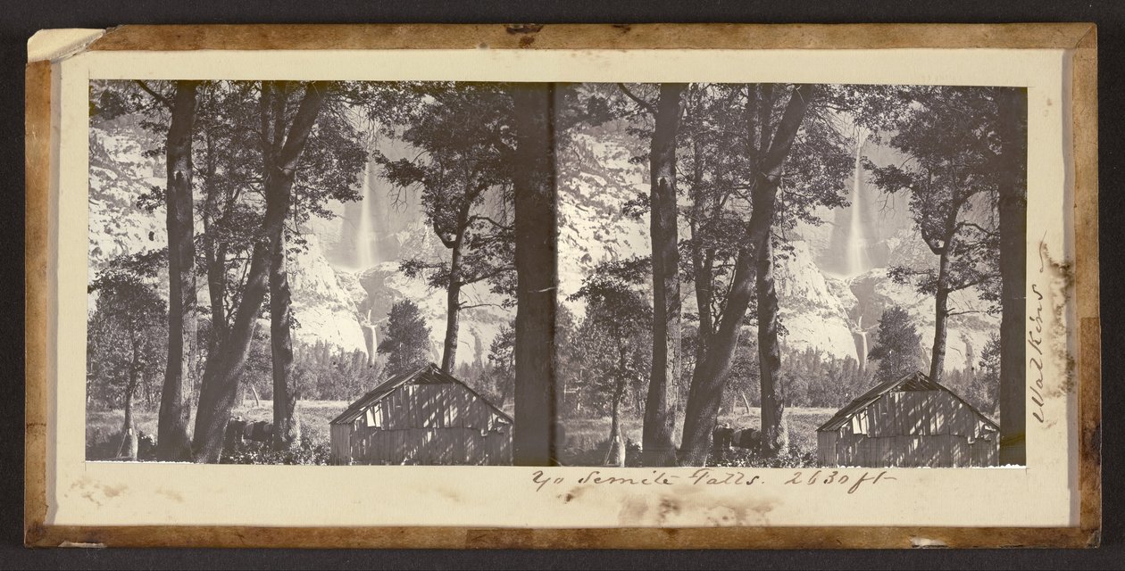 Cascadas de Yosemite. 2630 pies de Carleton Watkins