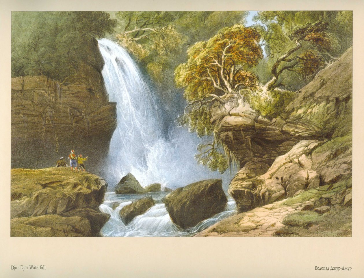 Carlo Bossoli. Cascada Djur-Djur de Carlo Bossoli