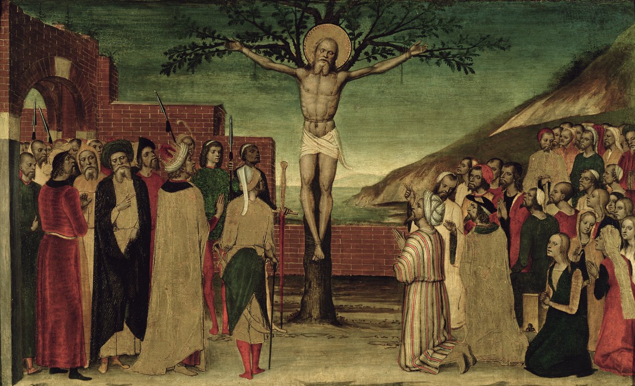Crucifixión de San Andrés de Carlo Braccesco