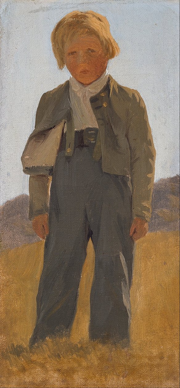 Niño pastor. Estudio de Carlo Dalgas