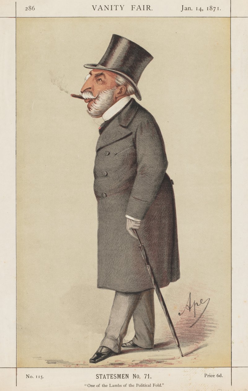 Vanity Fair: Statesman, No. 71 "Uno de los corderos del redil político" de Carlo (Ape) Pellegrini
