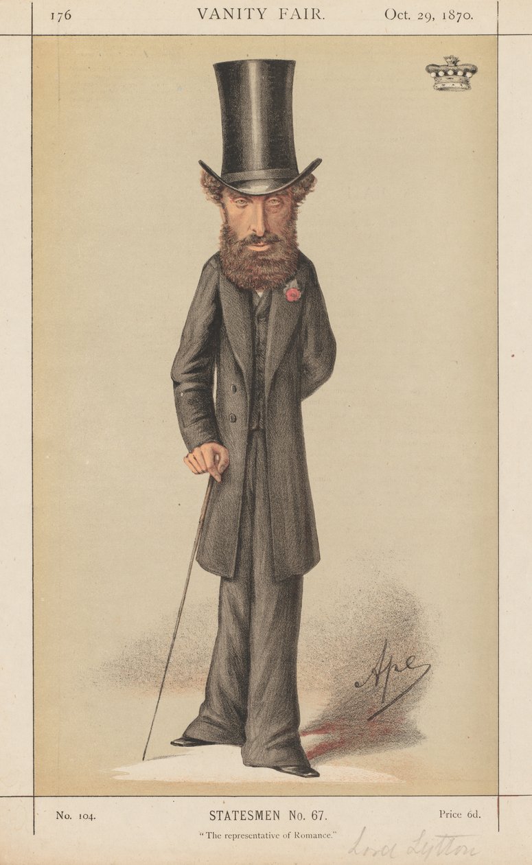 Vanity Fair: Estadistas No. 67 "El representante del romance" de Carlo (Ape) Pellegrini
