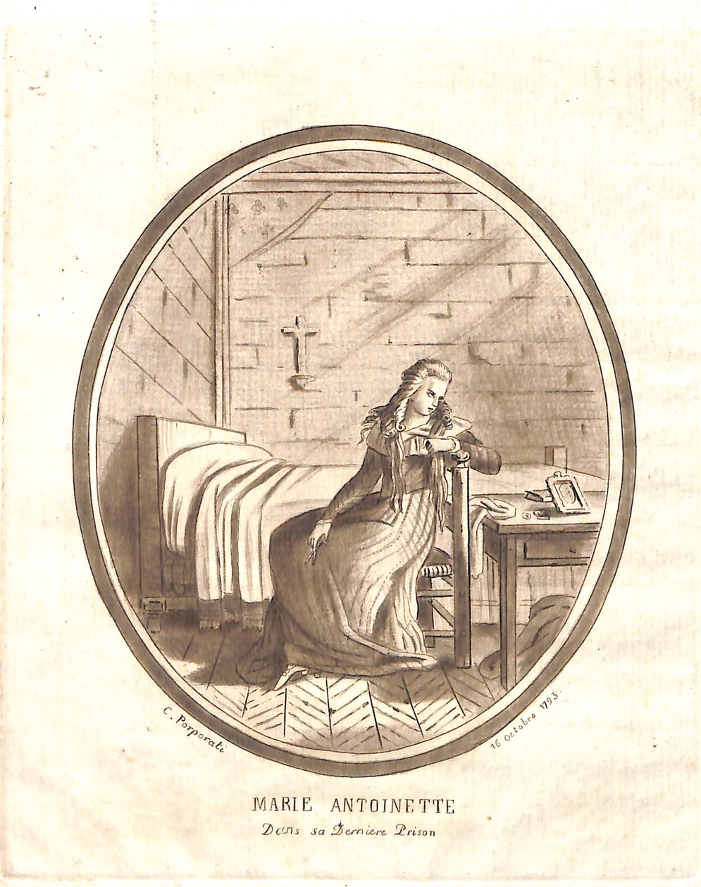 La última prisión de María Antonieta de Carlo Antonio Porporati