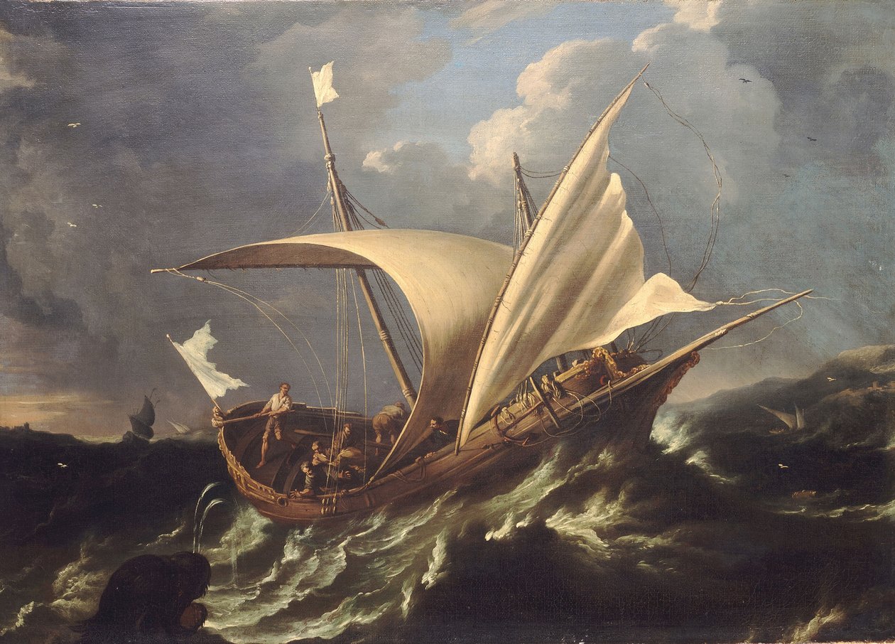 Jonás y la ballena, mediados del siglo XVII (óleo sobre lienzo) de Carlo Antonio Tavella