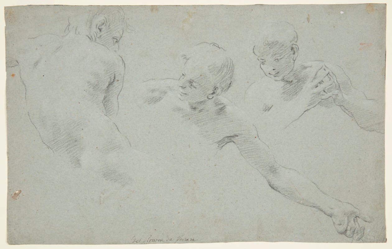 Estudios de figuras de Carlo Bononi