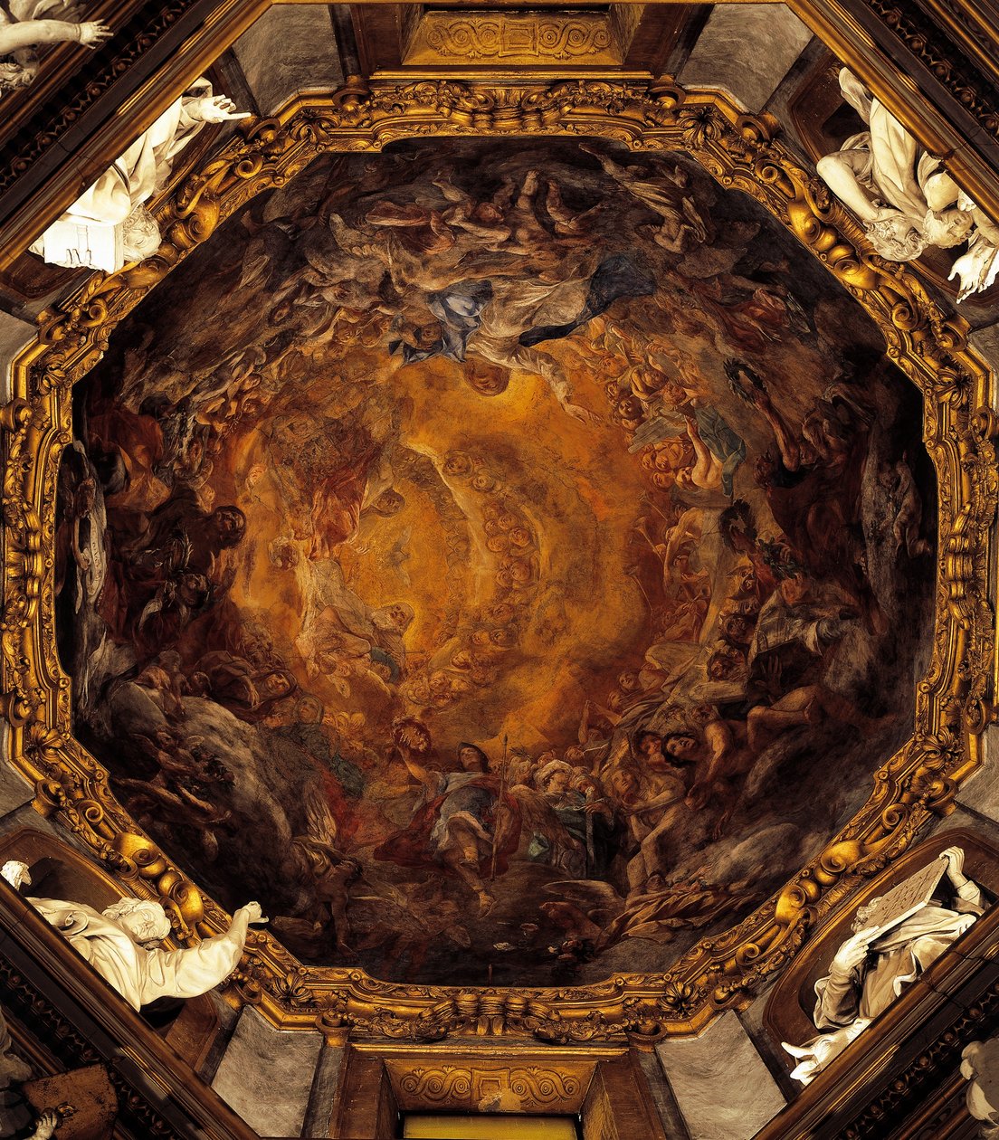 Asunción de la Virgen, por Carlo Cignani, fresco de Carlo Cignani