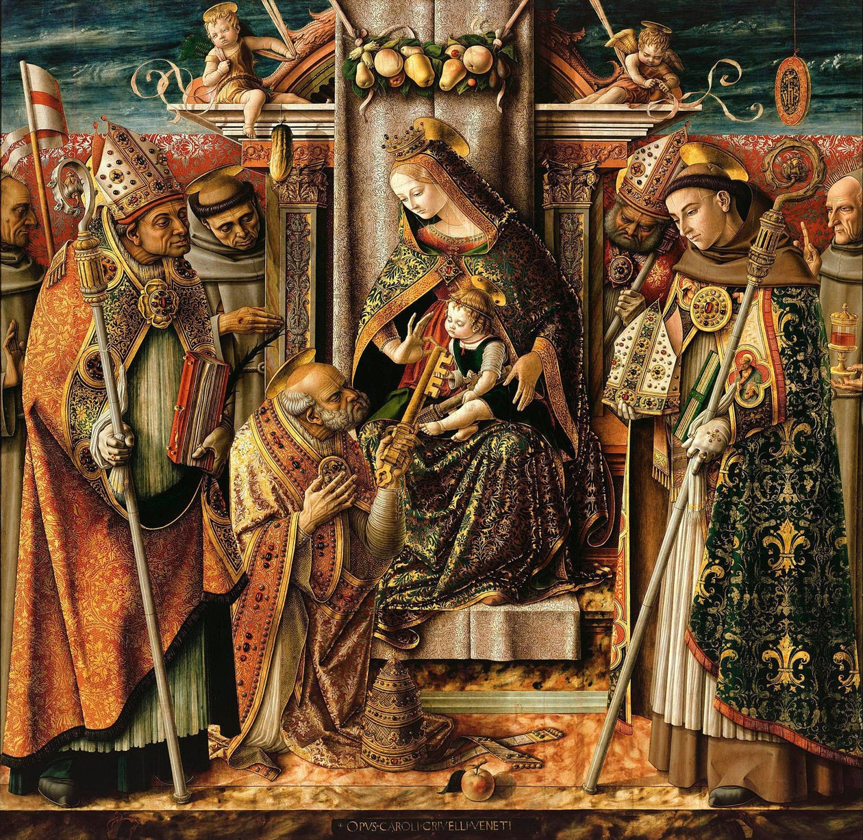 La entrega de las llaves, c. 1490 de Carlo Crivelli