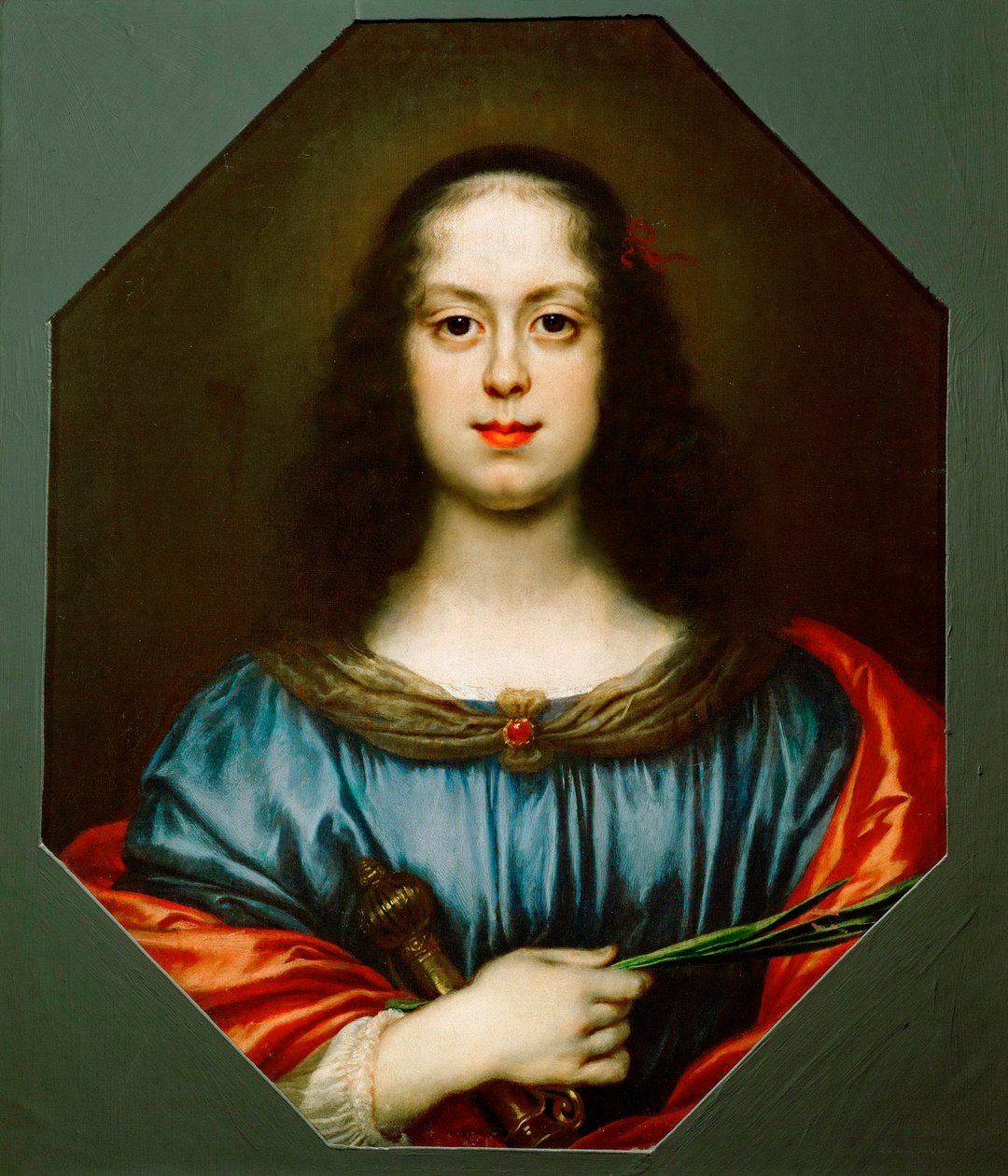 Retrato de Vittoria della Rovere como Santa Catalina de Carlo Dolci