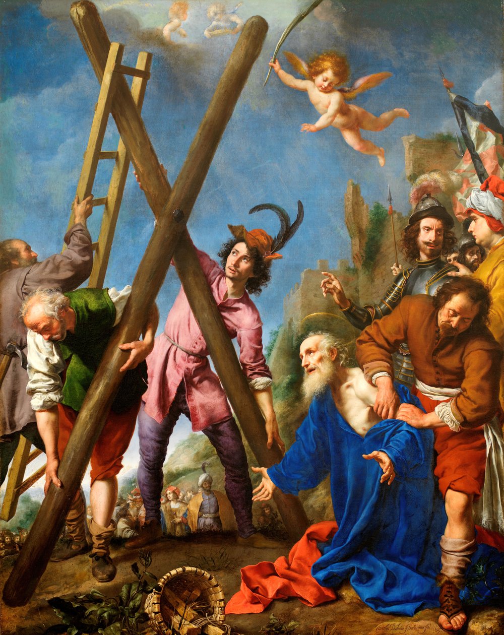 San Andrés rezando antes de su martirio, 1643 de Carlo Dolci