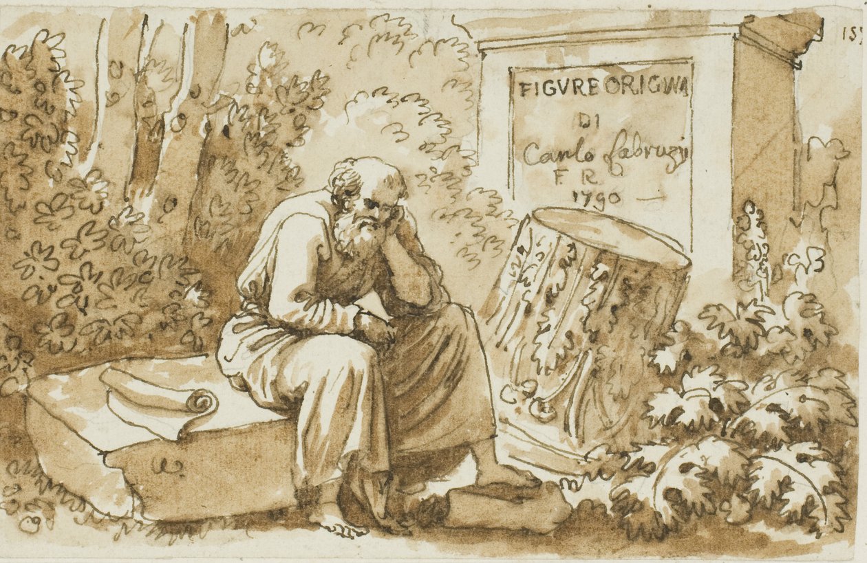 Boceto para el frontispicio de Figure Originali de Carlo Labruzzi