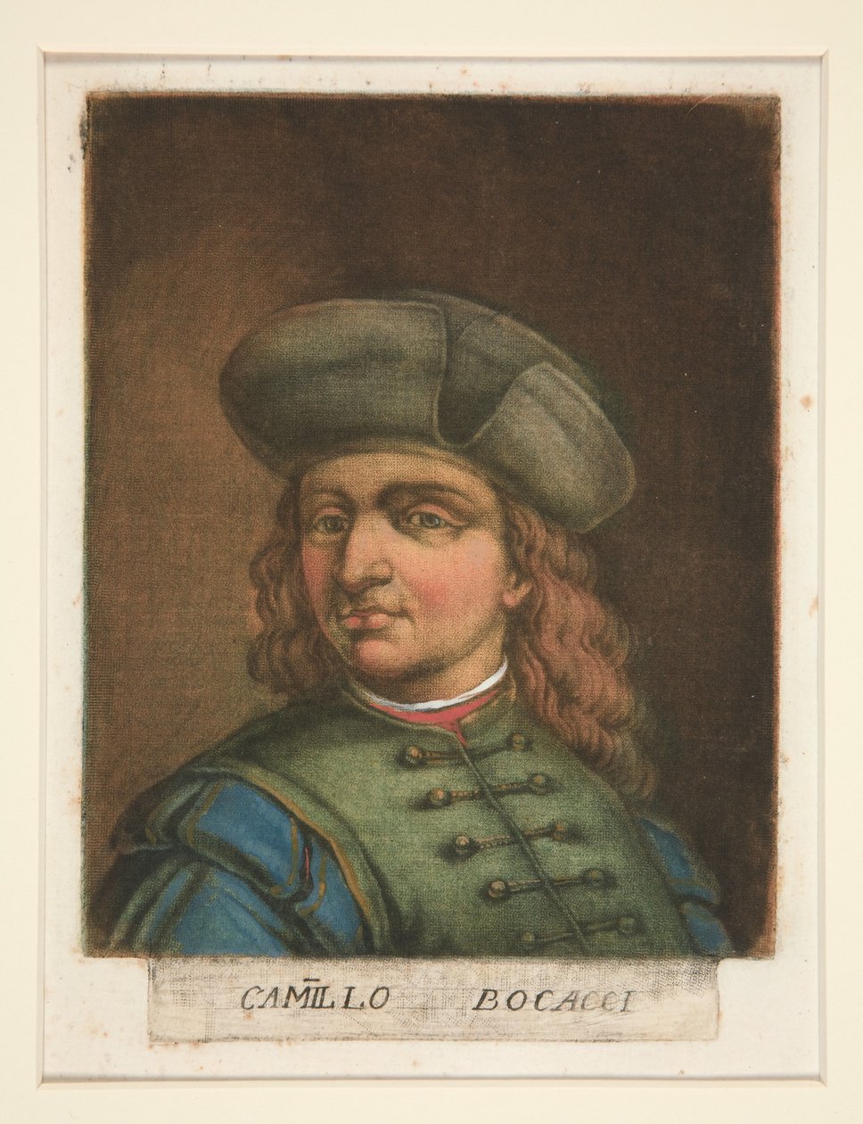 Camillo Bocacci, de Ritratti di pittori (Retratos de pintores) de Carlo Lasinio