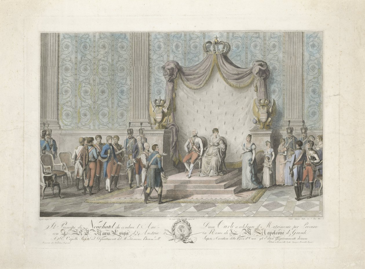 Príncipe de Neuchâtel para María Luisa de Austria de Carlo Lasinio