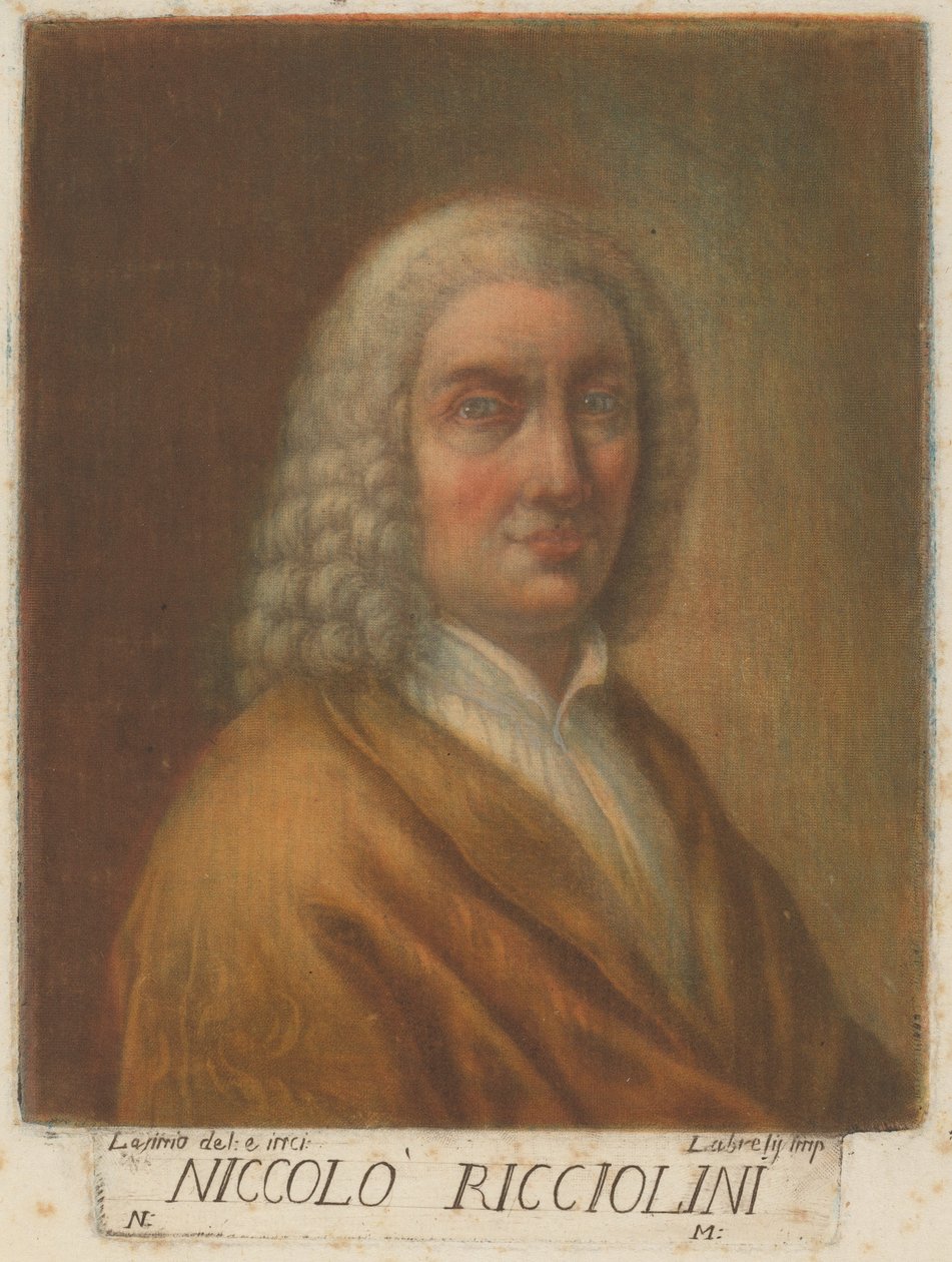 Niccolo Ricciolini de Carlo Lasinio, after Nicolò Ricciolini