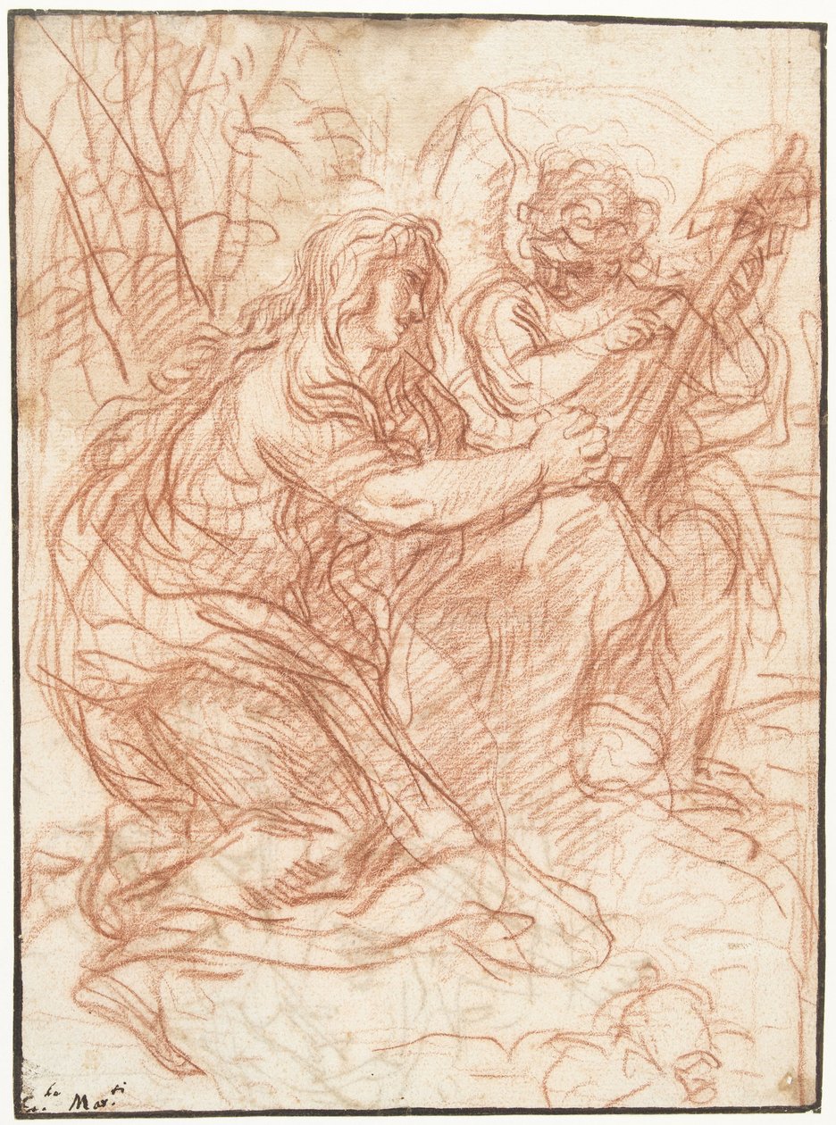 María Magdalena adorando la Cruz de Carlo Maratta