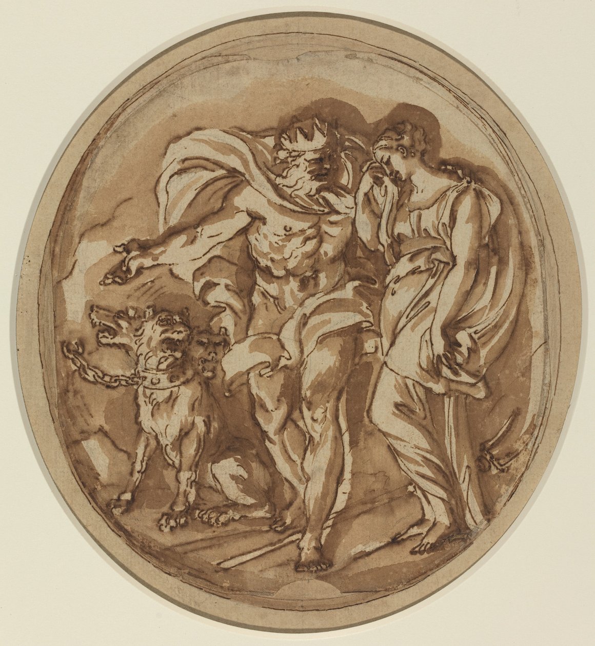 Plutón llevando a Proserpina a las puertas del infierno de Carlo Maratta
