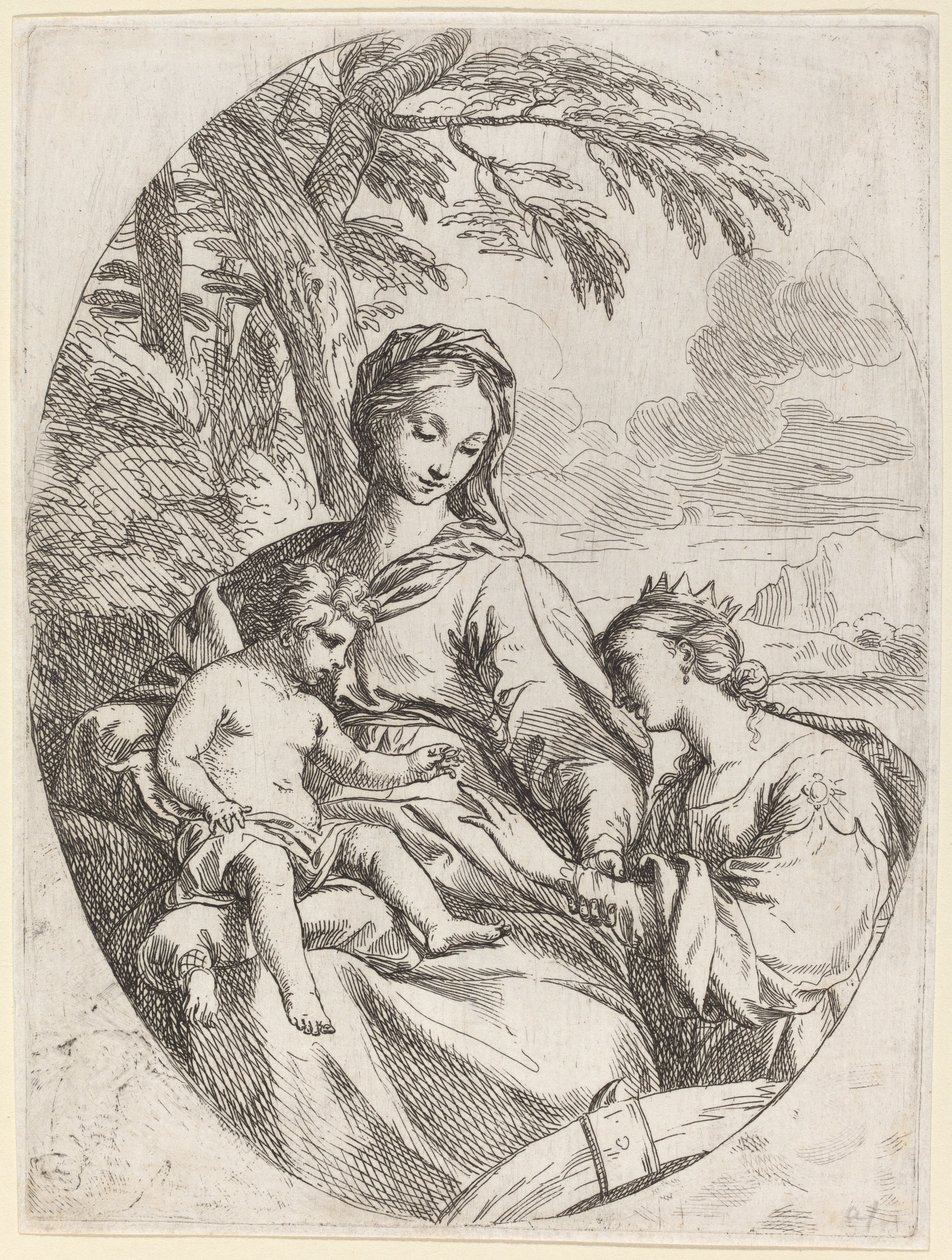 El matrimonio místico de Santa Catalina de Carlo Maratta