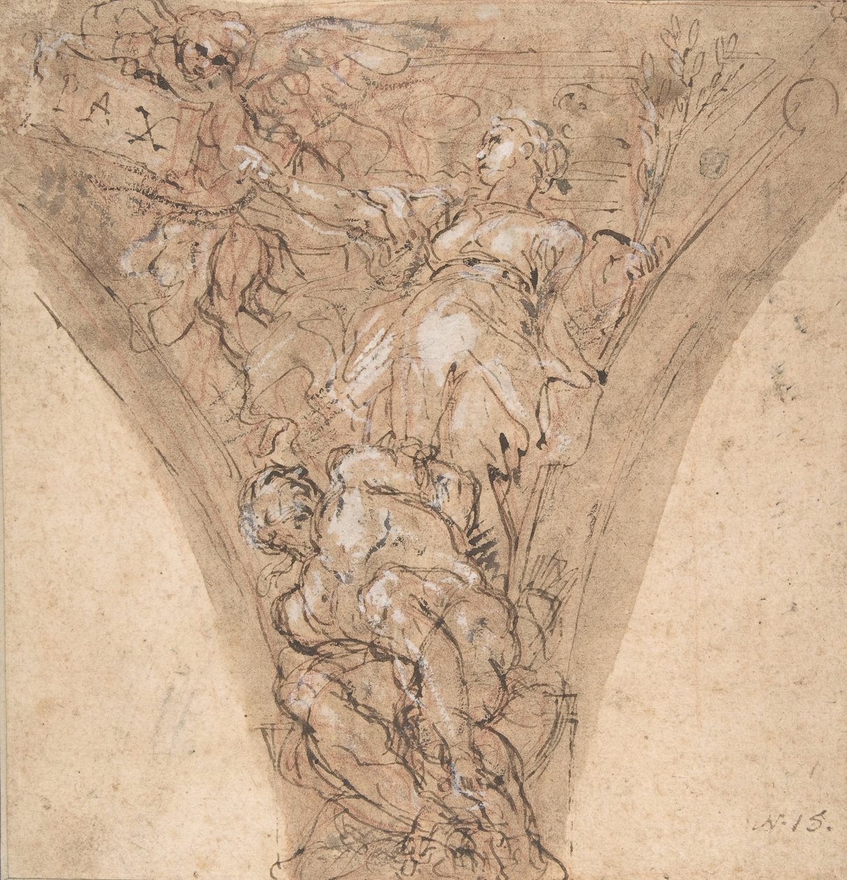 Figura alegórica de la paz, 1625-1713 de Carlo Maratti