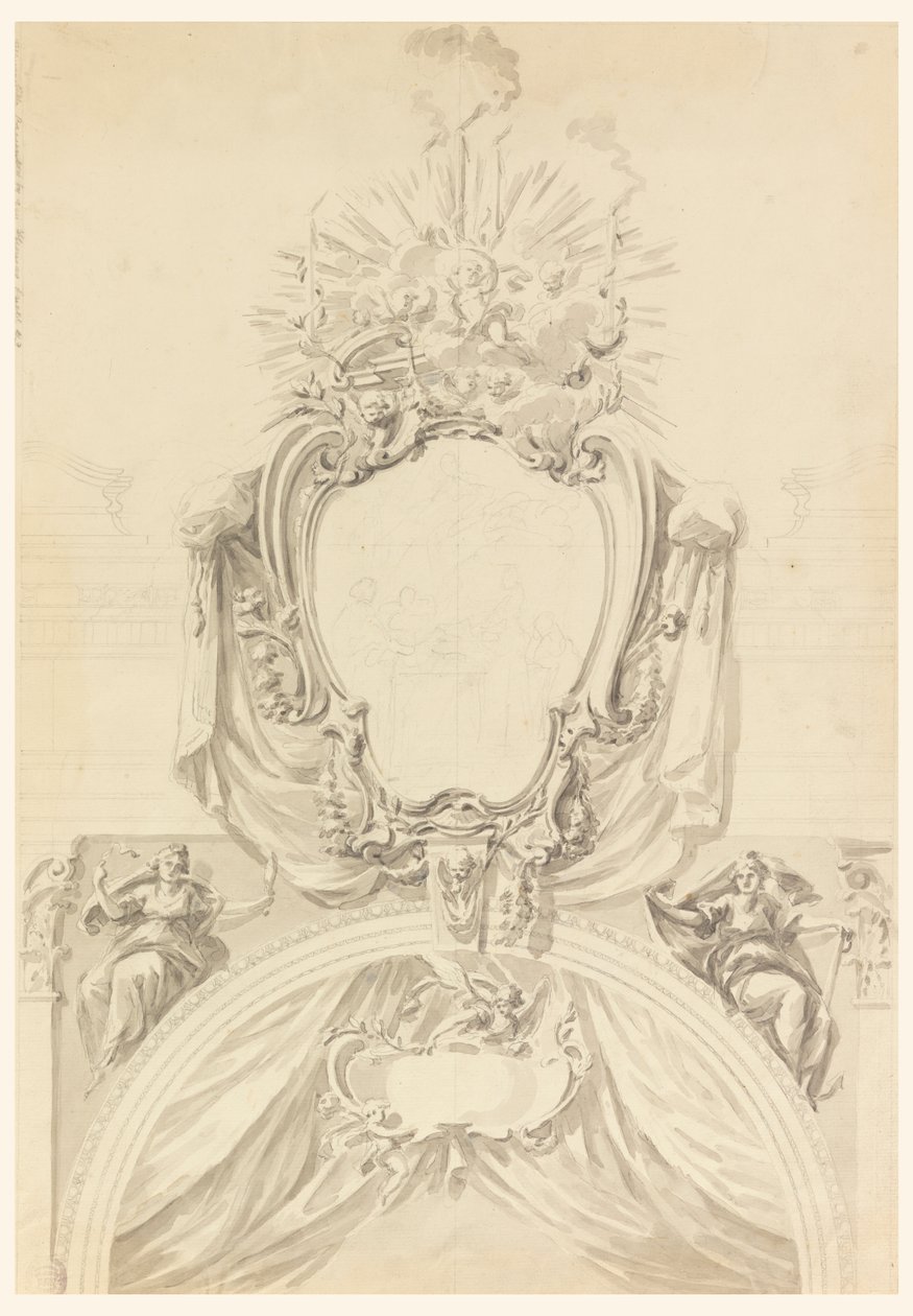 Decoración de un portal arqueado de Carlo Marchionni