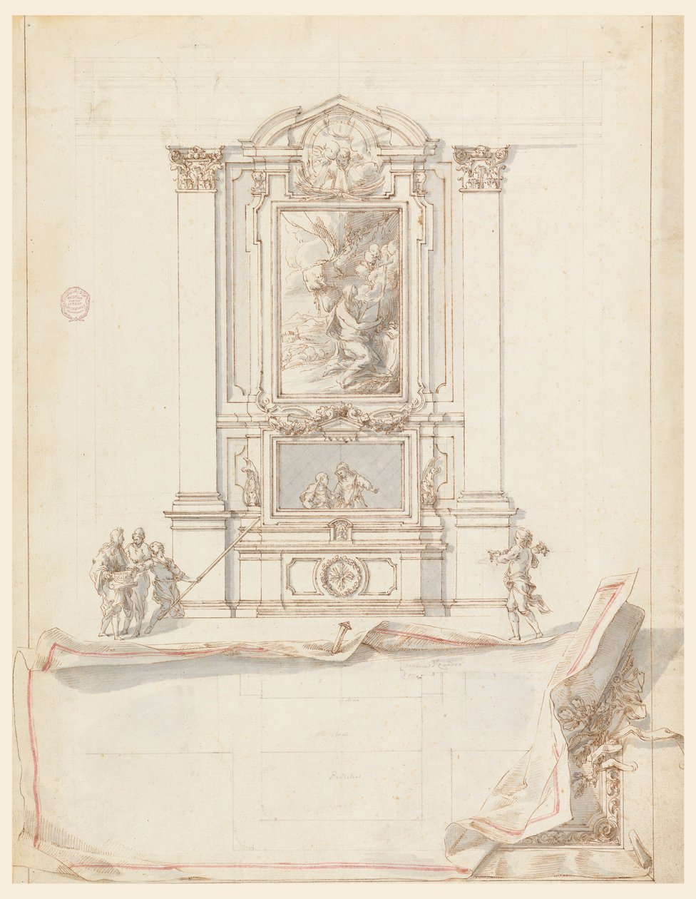 Diseño para un altar de Carlo Marchionni