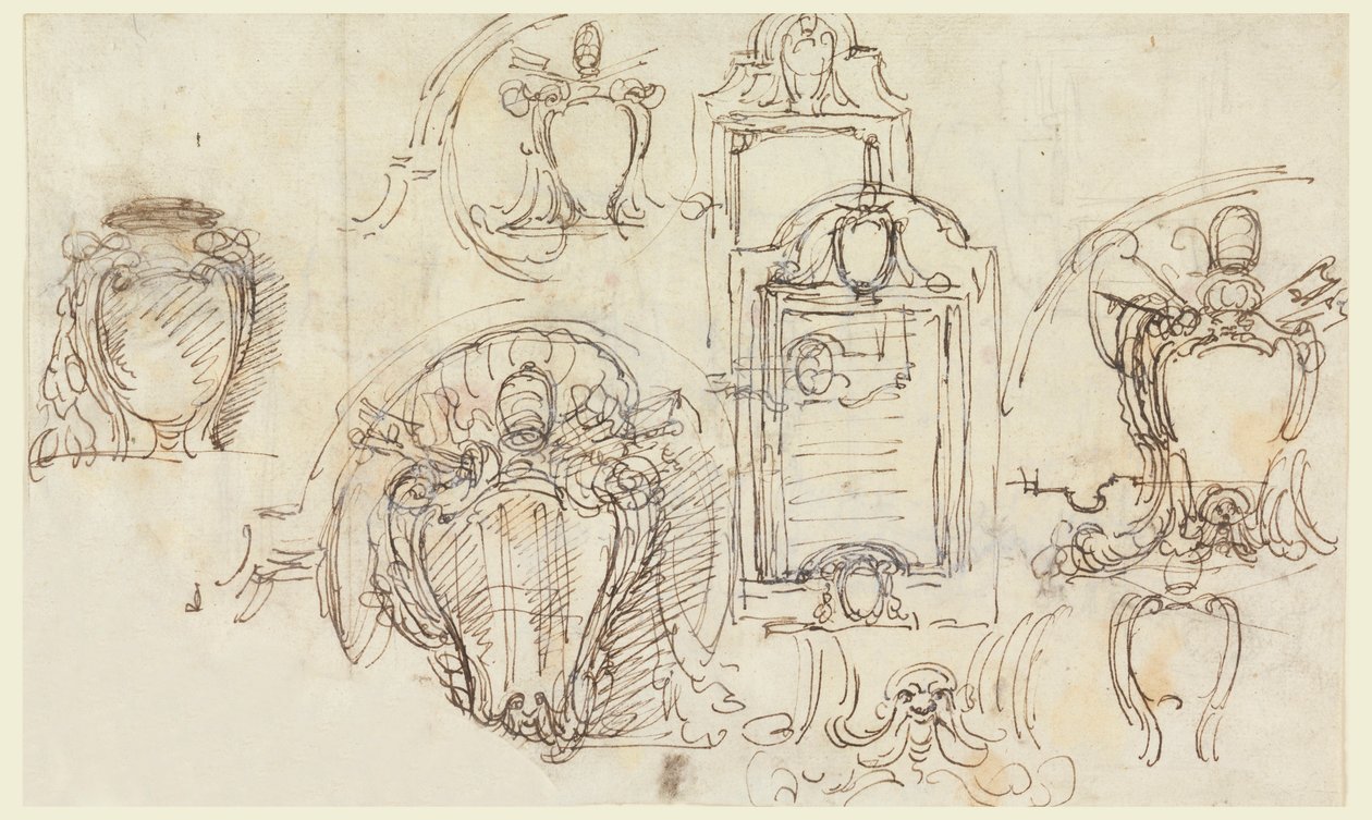Dibujo, Bocetos, 1740-58 de Carlo Marchionni
