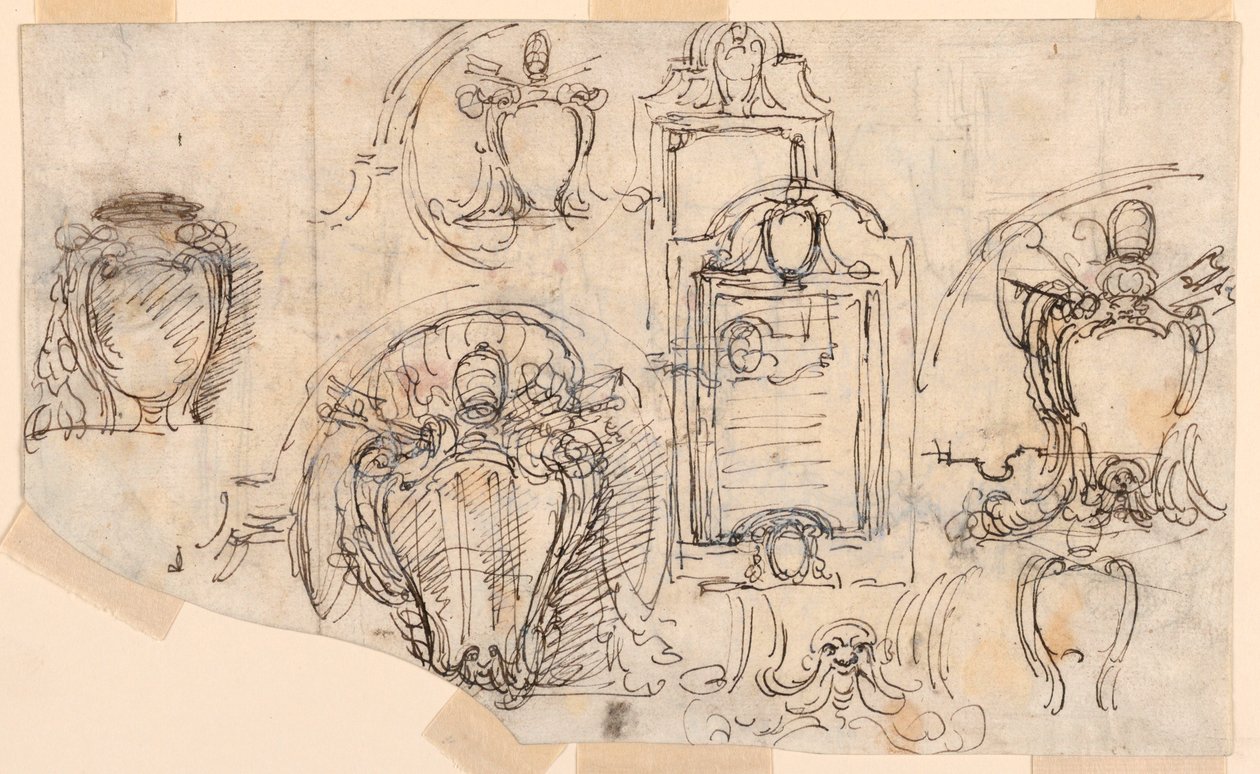 Dibujo, Bocetos, 1740-58 de Carlo Marchionni
