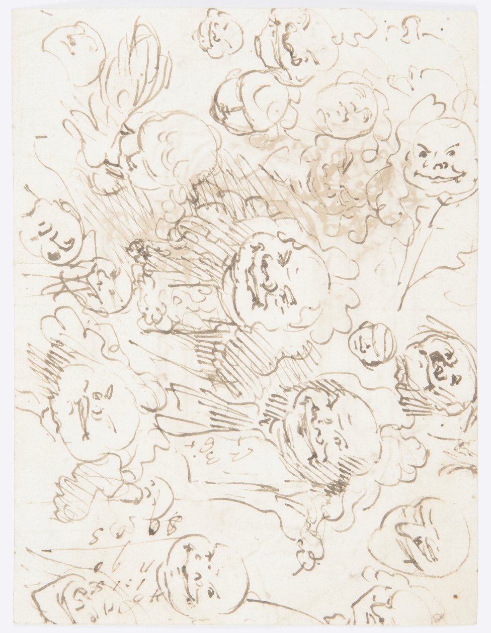 Dibujo, Estudios de cabezas, 1760-80 de Carlo Marchionni