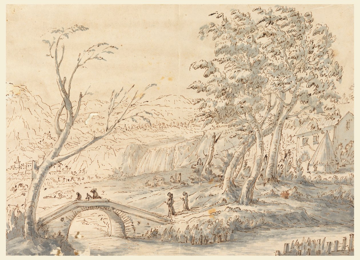 Paisaje con puente de Carlo Marchionni